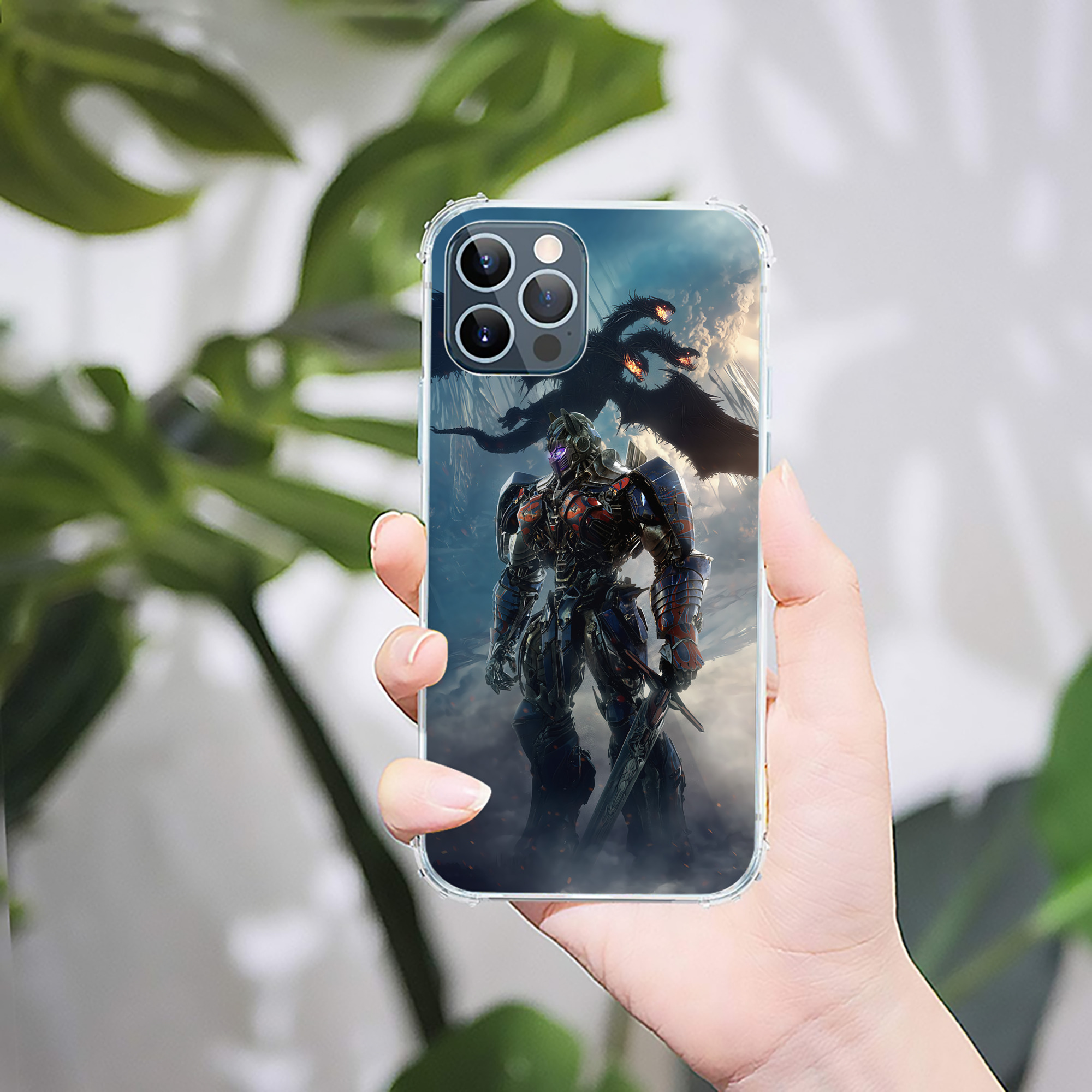 （画像用） Transformers トランスフォーマー 【iPhone 12シリーズ対応】透明スマホケース（クリアソフトケース）